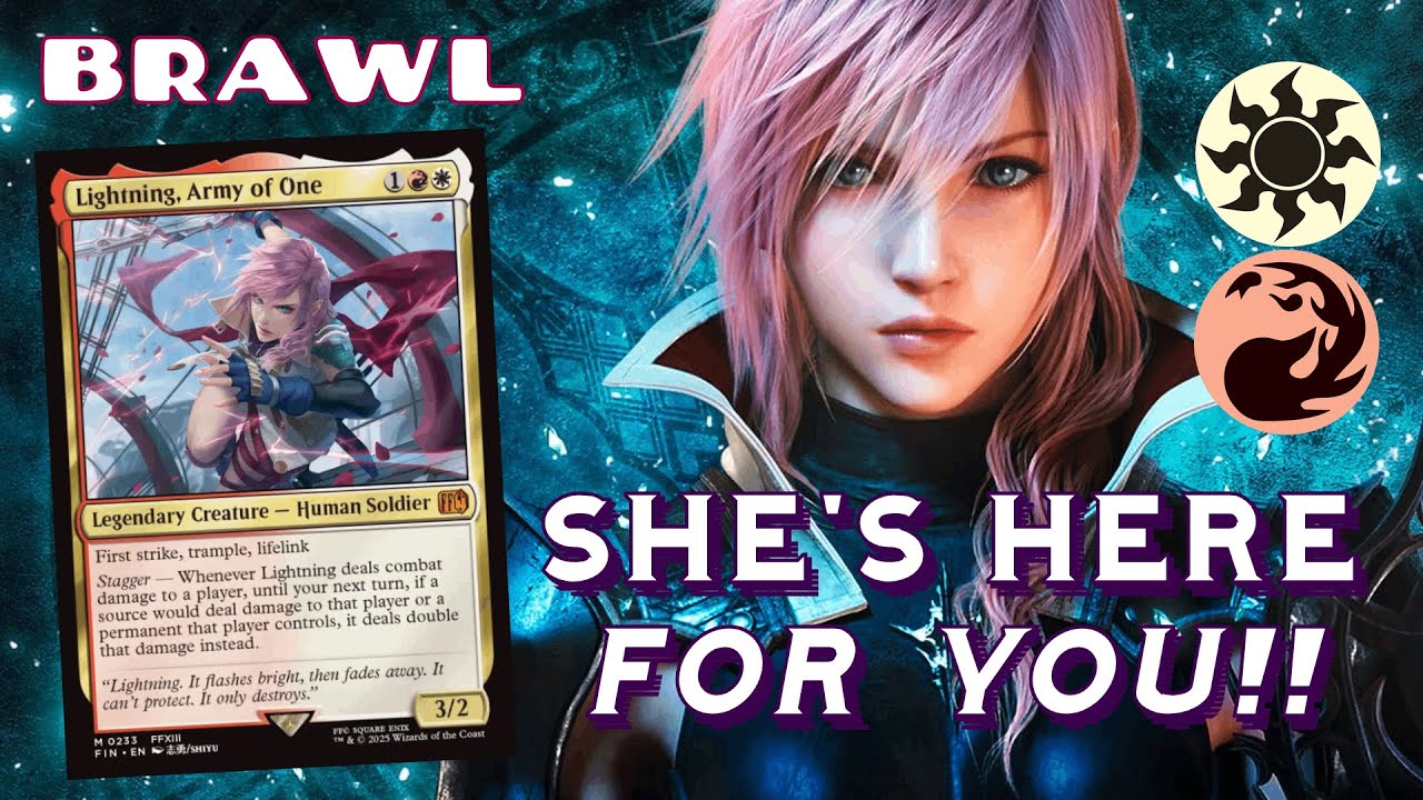 Double Damage - Lightning, Army of One - Brawl  MTG Final Fantasy Arena Commander Aggro Gameplay