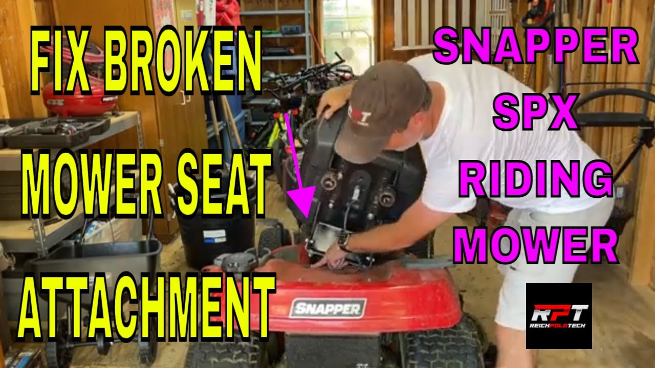 From Broken to Better: My Lawn Mower Seat Bracket Repair - Snapper SPX