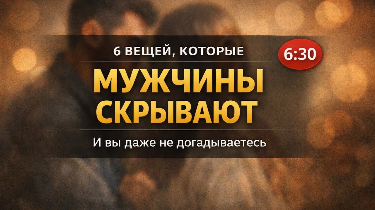 6 ВЕЩЕЙ, КОТОРЫЕ МУЖЧИНЫ СКРЫВАЮТ. ПРАВДА ОБ ОТНОШЕНИЯХ 