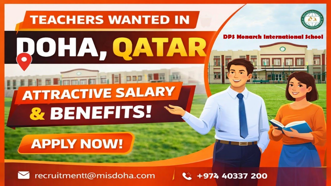 Teacher Jobs in Doha Qatar 2025 | International School Hiring Now | Apply Today