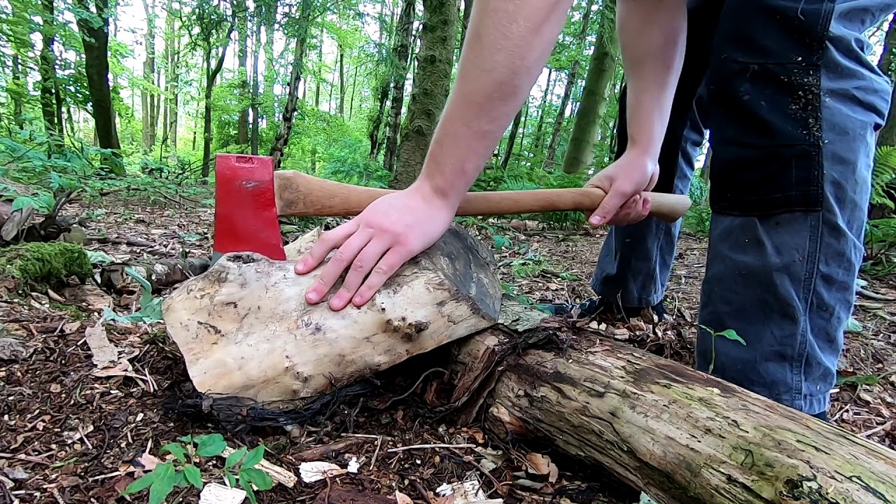 How to Split Wood with an Axe Safely