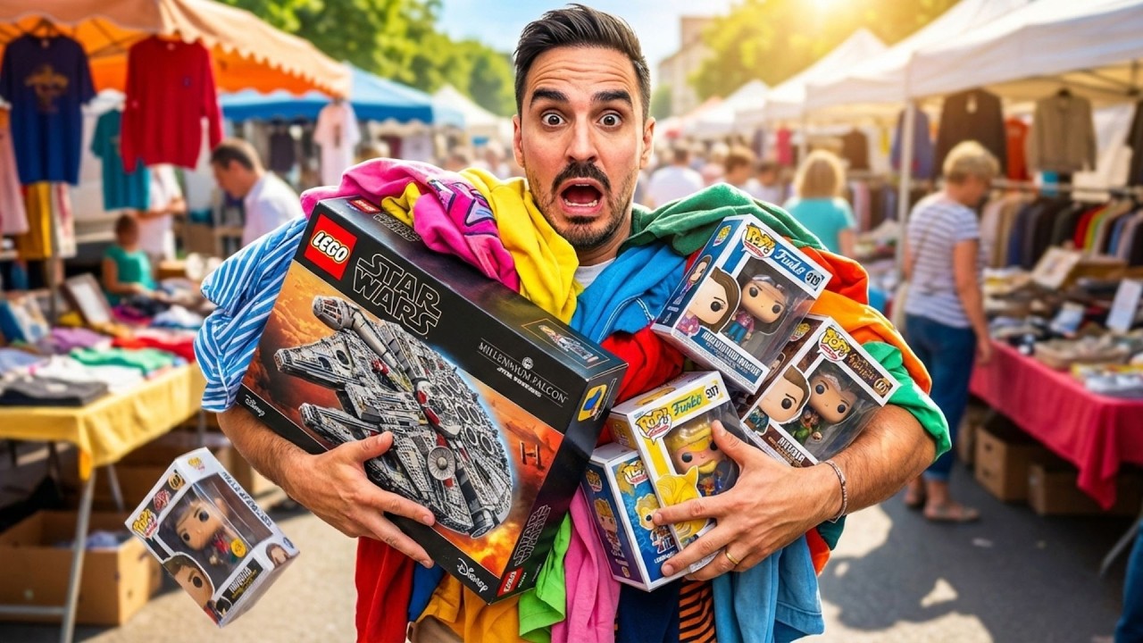 LE VIDE-GRENIER ULTIME : J'ai d&eacute;valis&eacute; ce stand ! 🤑 (Jackpot &euro; )