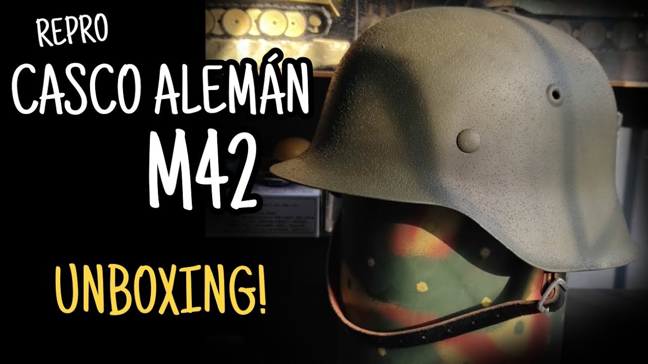 CASCO ALEMAN M42- repro- unboxing