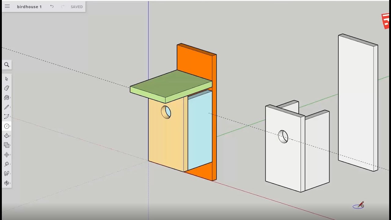Use Sketchup for Web to Model a Birdhouse