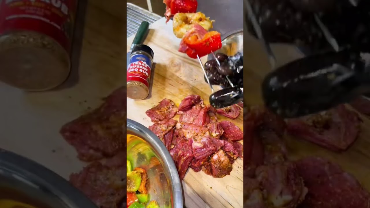 Surf and Turf on a Stick 🔥 #shorts #bbq #steak