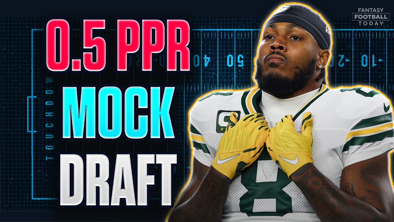 Josh Jacobs Latest + 0.5 PPR LIVE Fantasy Football Mock Draft | 10-Team Strategy & Picks 2026