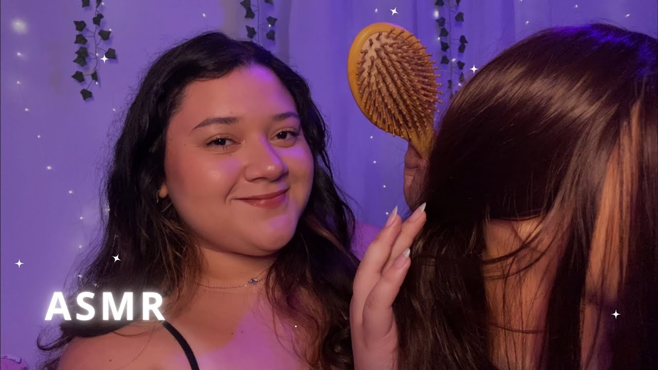 ASMR | GAROTA atrás de VOCÊ mexendo no seu CABELO 💆🏻‍♀️✨ (cabelo liso) - Nartx ASMR