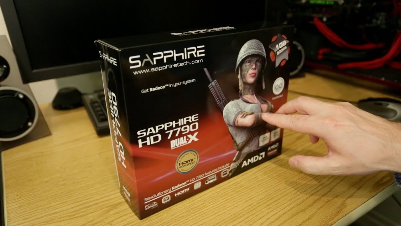 Sapphire (AMD) HD 7790 Dual-X 1GB OC Video Card Unboxing & First Look