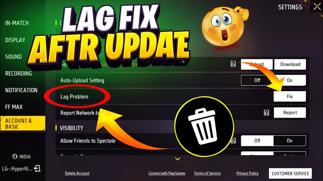 Free Fire Lag Problem After Update | Best Lag Fix Settings (2026)