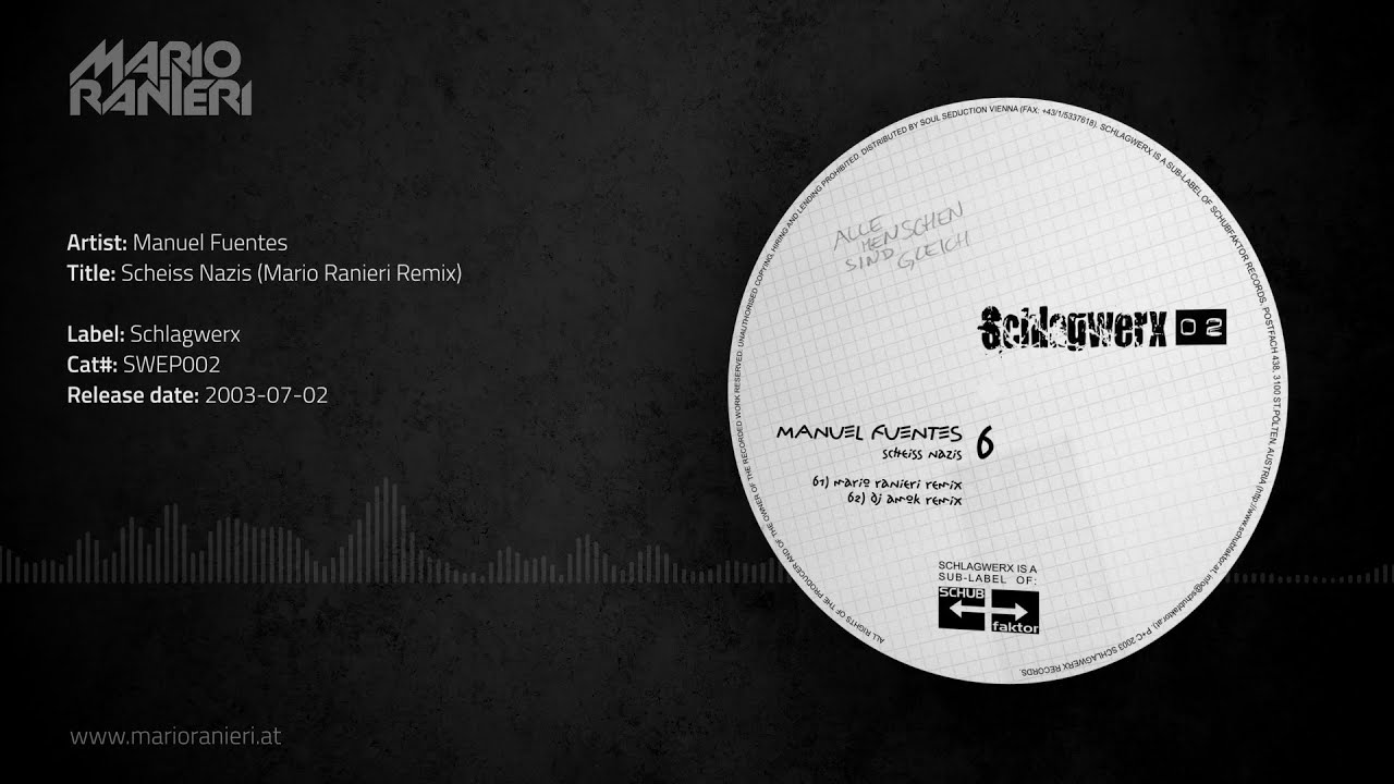 Manuel Fuentes - Scheiss Nazis (Mario Ranieri Remix) 🎵 Official Audio