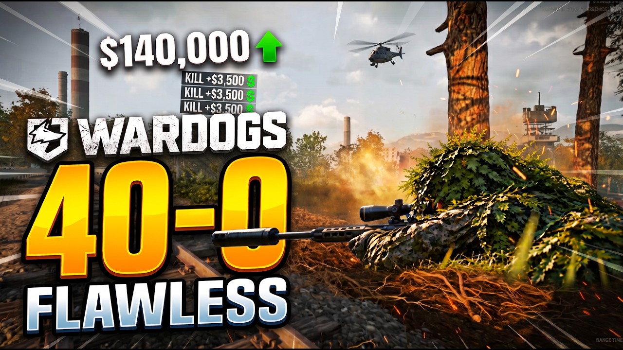 I Got 40 Kills Without Dying as a Ghillie Sniper in WARDOGS