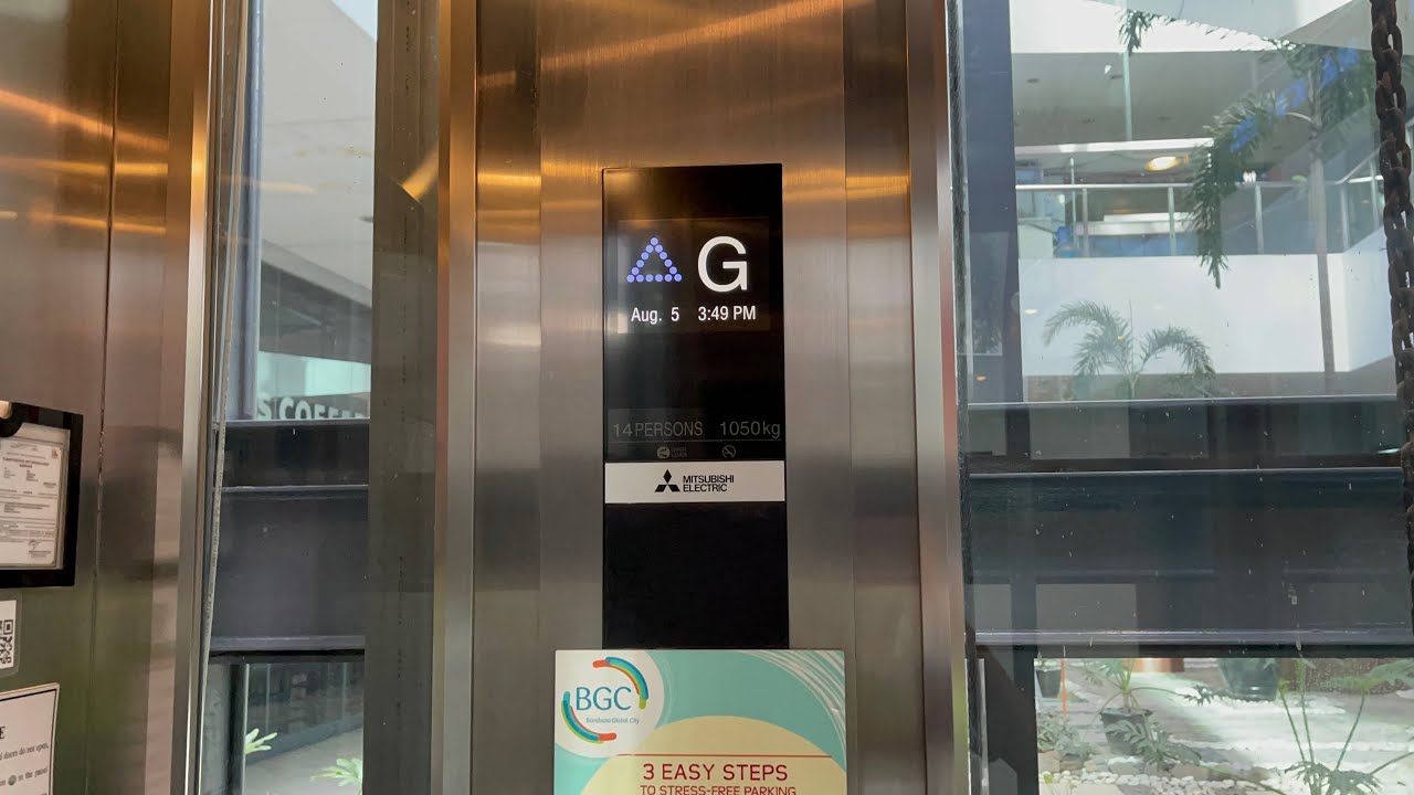 Mitsubishi elevator at Bonifacio Stopover, Taguig, Philippines