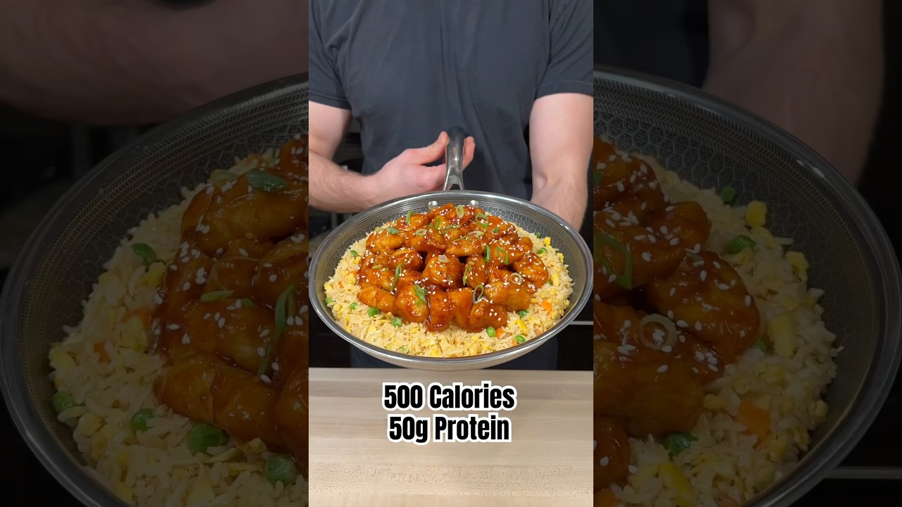High Protein Honey Garlic Chicken Fried Rice 🍚