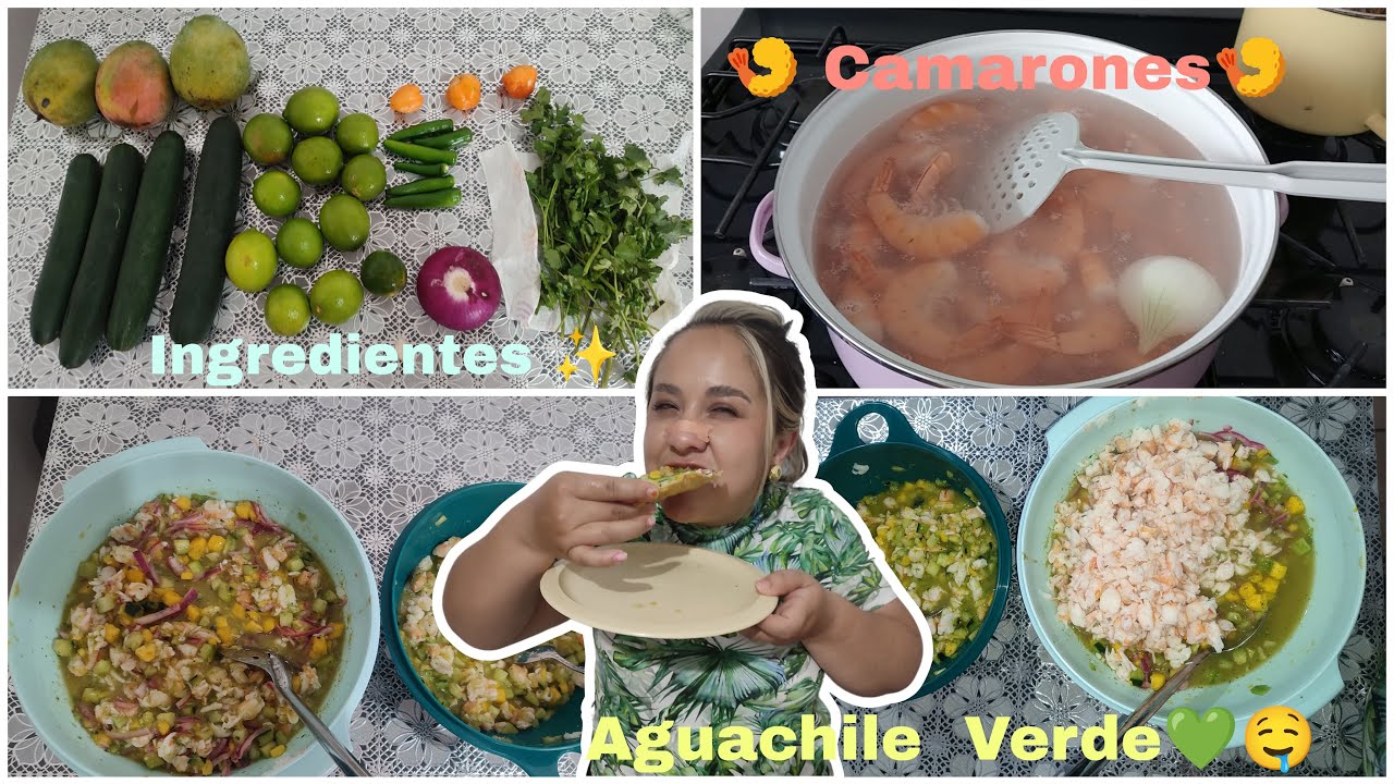 Hice Aguachile 💚 VERDE 💚 Receta a mi forma✨