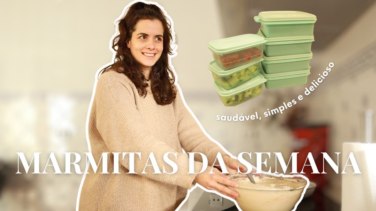 Marmitas da semana -  receita de panquecas saudáveis e salada de inverno simples e deliciosa