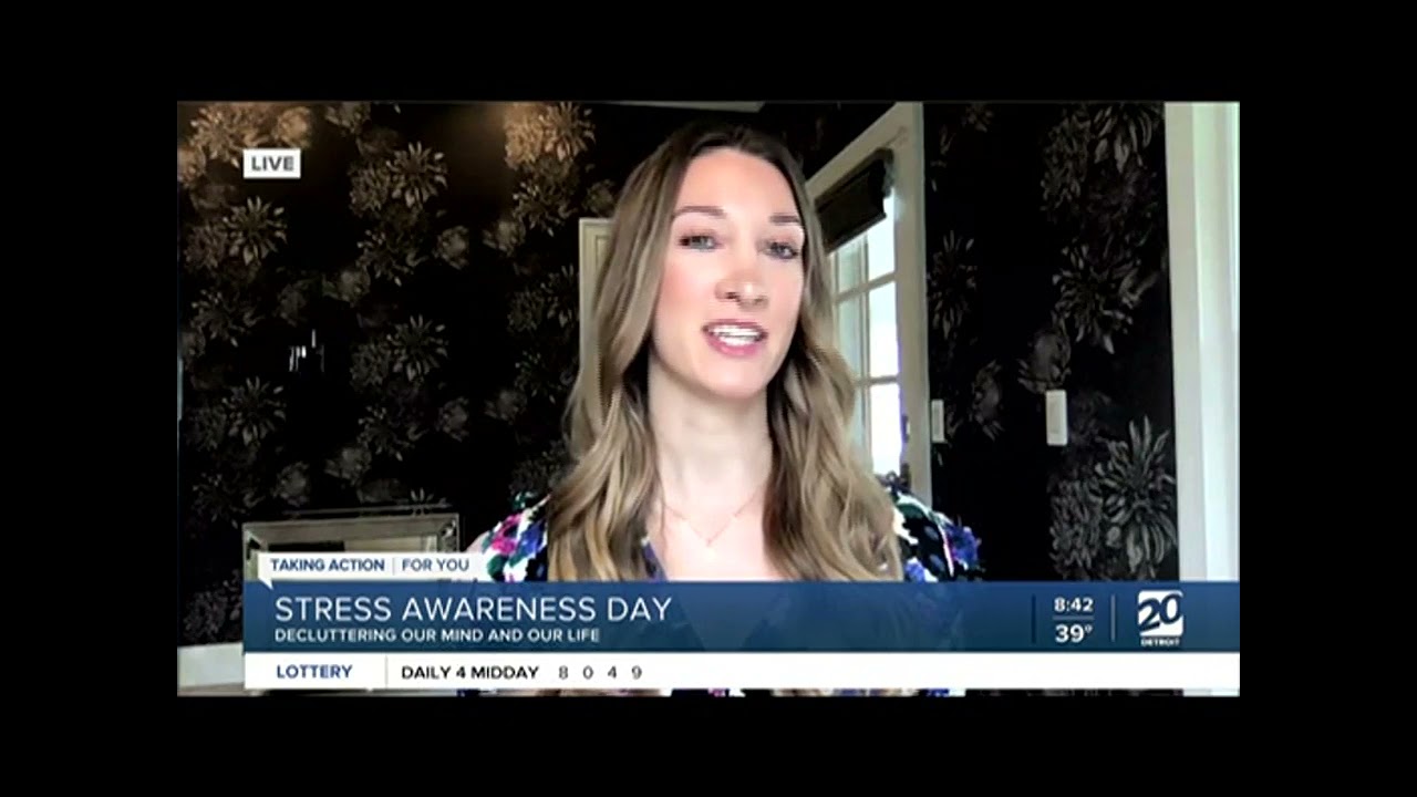 Therapist, Kelly Houseman talks with WXYZ ABC Detroit, Alicia Smith on Stress Awareness Day