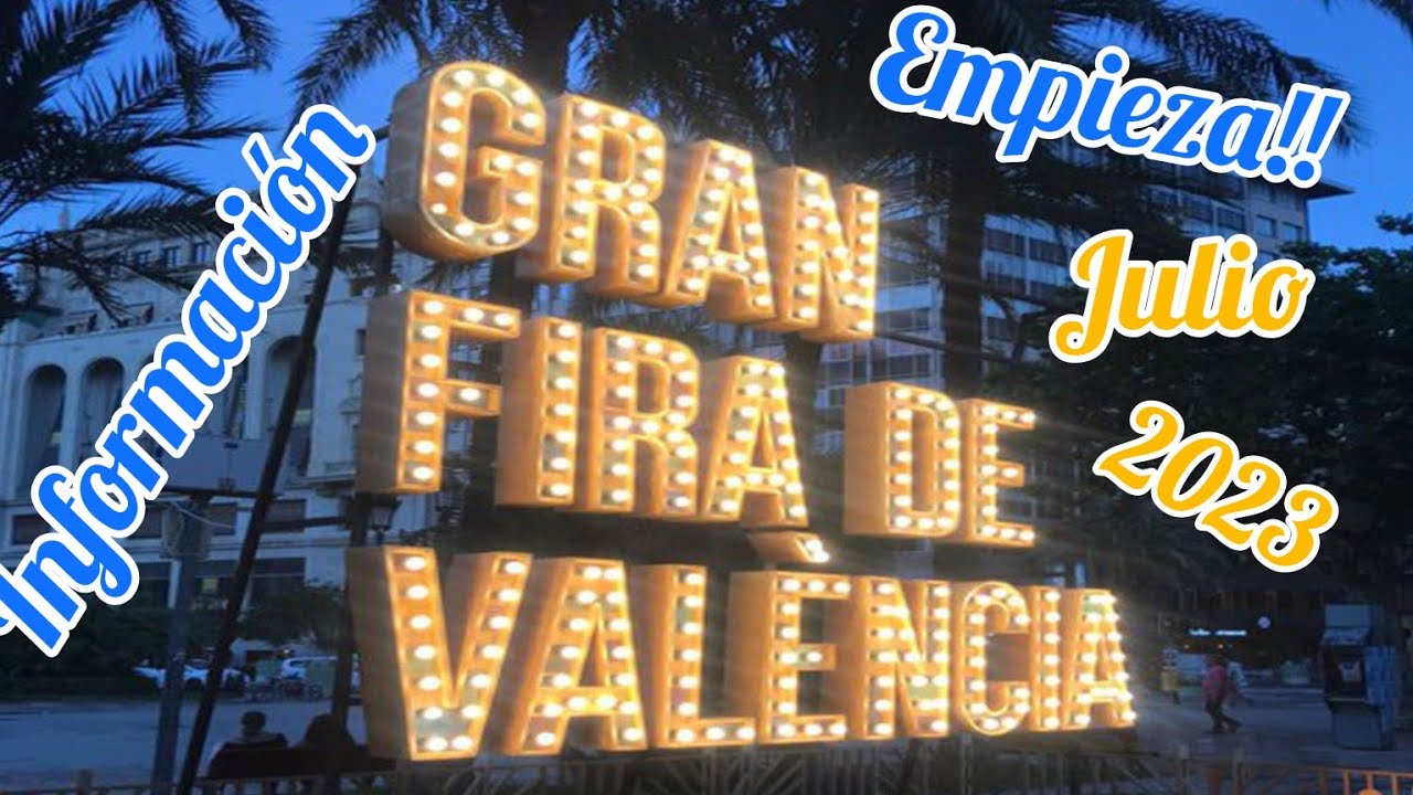 Empieza la gran feria de julio de Valencia🇪🇸 No os la perdáis!!😉