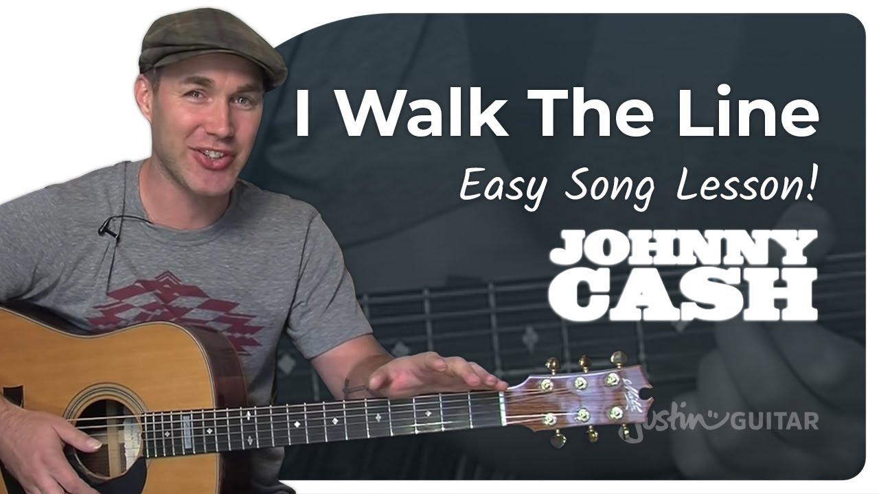 Песня Джонни Кэша «I Walk The Line» | Простой урок песни на трёх аккордах