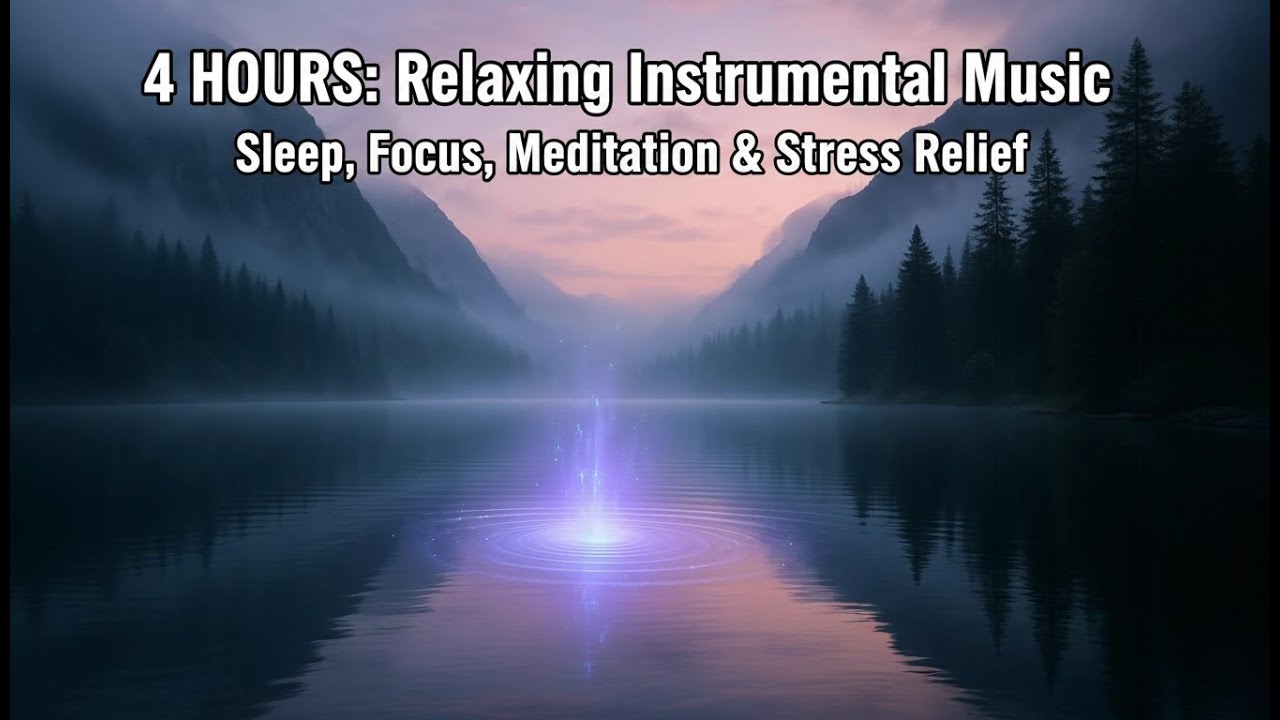 4 HOURS: Relaxing Instrumental Music for Sleep, Focus, Meditation & Stress Relief (Long Playlist)