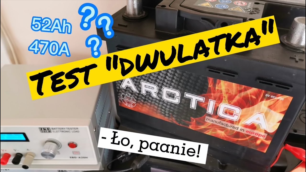 Test 2-letniego akumulatora ARCTICA 52AH 470A (VARTA C22/BOSCH S4 002)