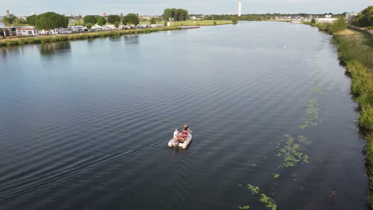 DJI MINI,,  BIEJ OOL EUVER ,, KLEINE VEERPOND ,LITTLE DUTCH PEDESTRIANS / CYCLISTS FERRY POUNDS