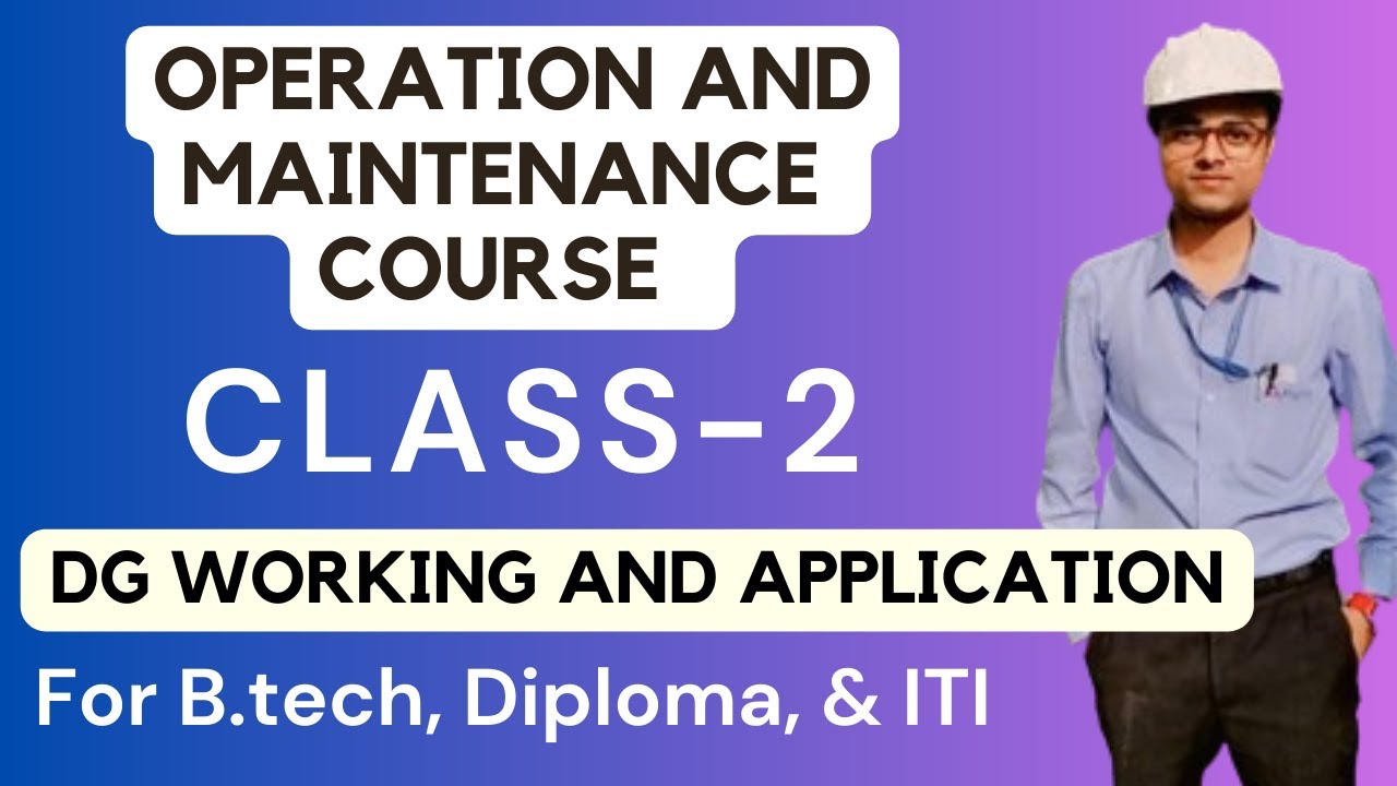 DG Set working and Application |Operation And Maintenance Course Free #generator #diesel #alternator