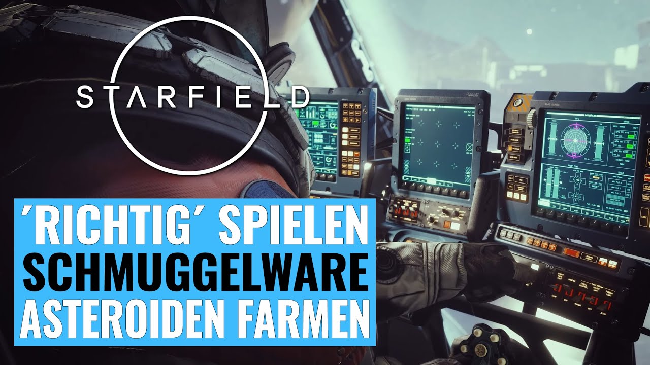 Starfield Deutsch:  Illegal verkaufen, Asteroiden farmen, RICHTIG spielen, Immersion & mehr Gameplay