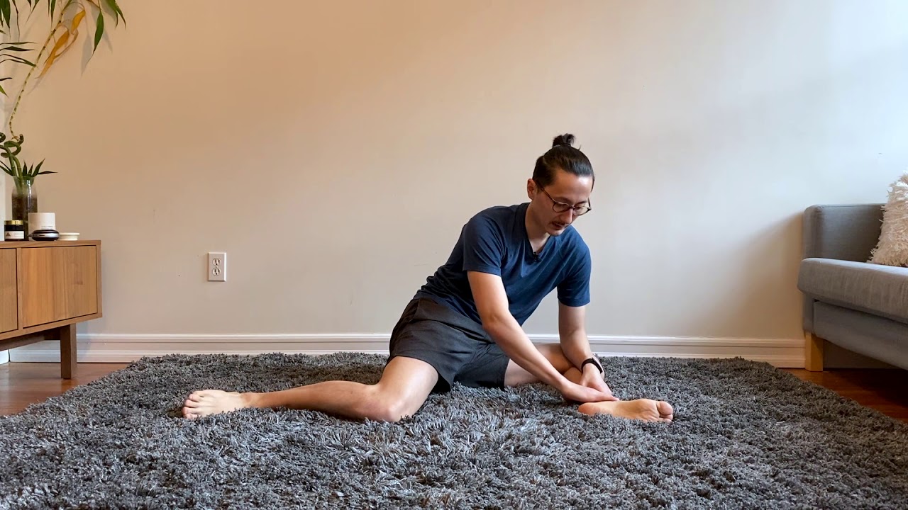 Open 90/90 External Rotation Hip Stretch