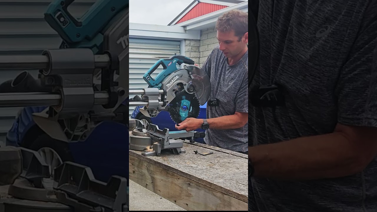 How to change a Mitre Saw blade #tools #powertools #mitresaw