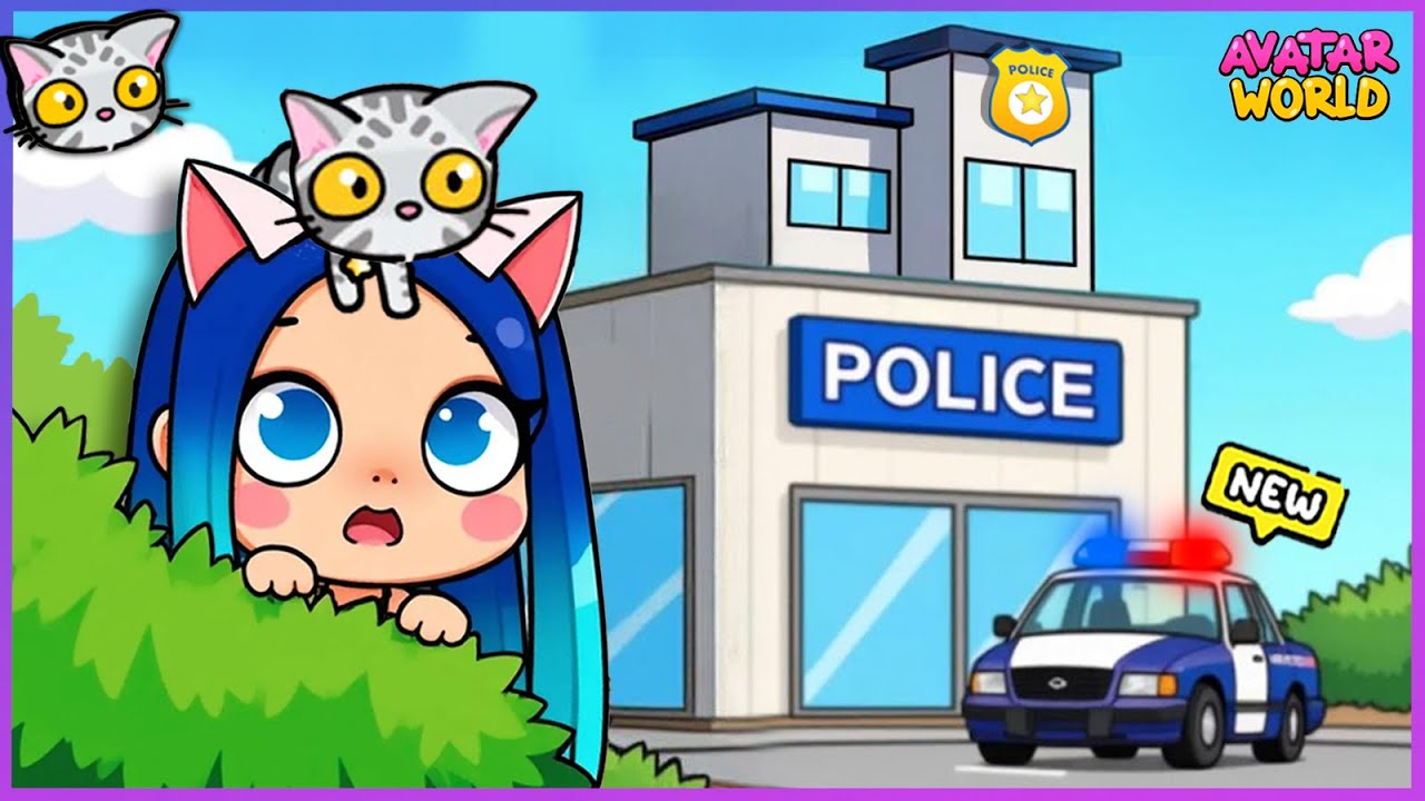 🚔 ¡Espío la RUTINA SECRETA de una FAMILIA de POLICÍAS en Avatar World! 😱👀