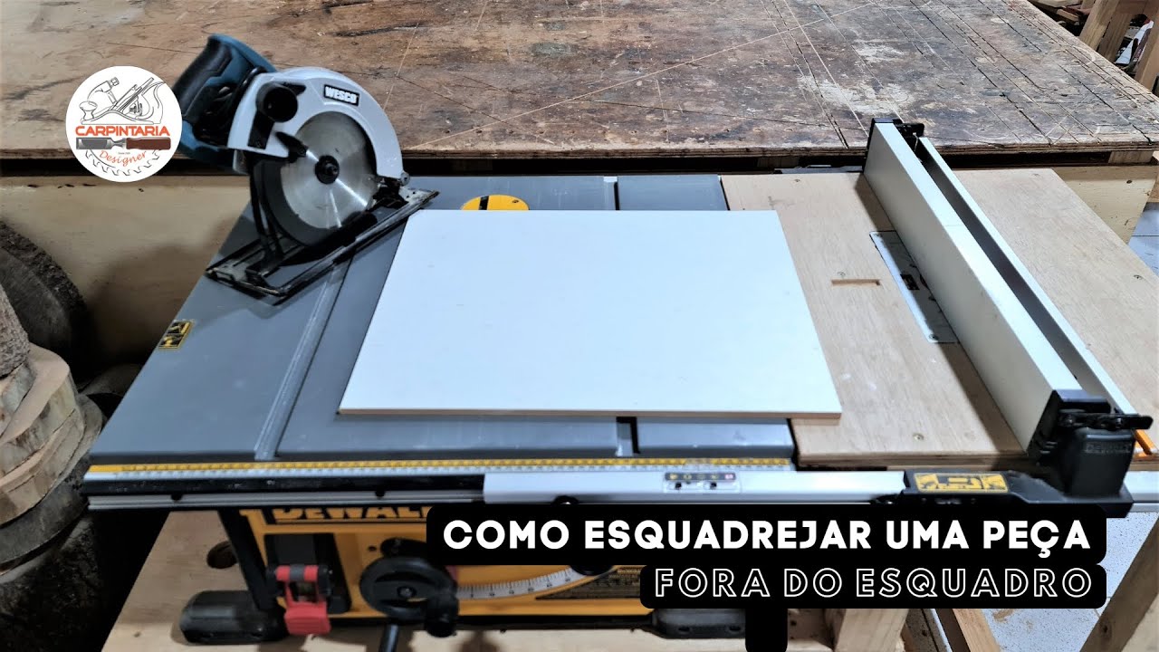 COMO ESQUADREJAR UMA PEÇA FORA DO ESQUADRO