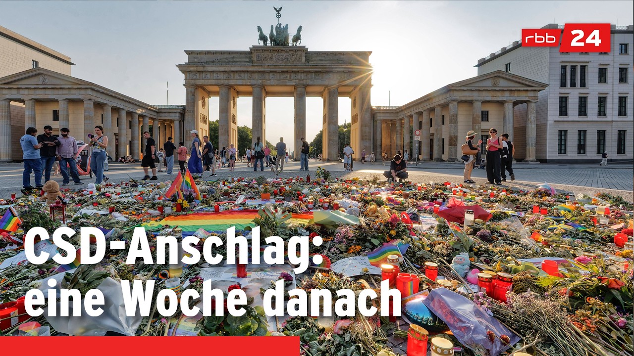 Nach CSD-Anschlag in Berlin: Gedenken, Trauer, Sicherheitsvorkehrungen