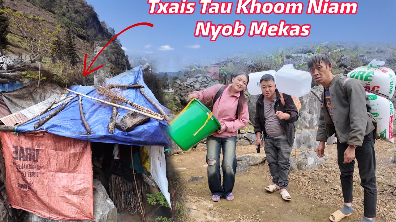 Yawg Vaj Nyob Qab Zeb Thawj Zaug Txais Tau Niam Tij Nyob Mekas Khoom Ntauv Heev l Teev Thoj TV