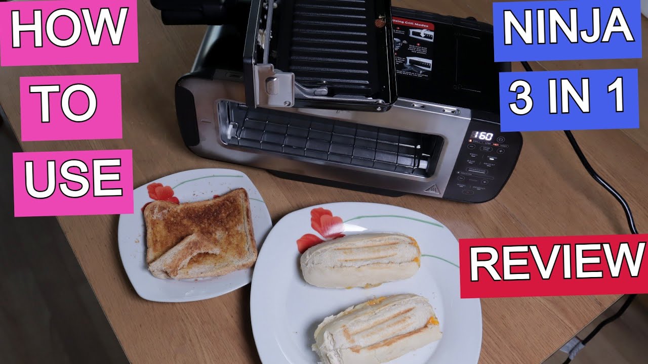 Ninja Foodi 3 in 1 Toaster, Grill & Panini Press ST200UK Unboxing, Review & Demonstration