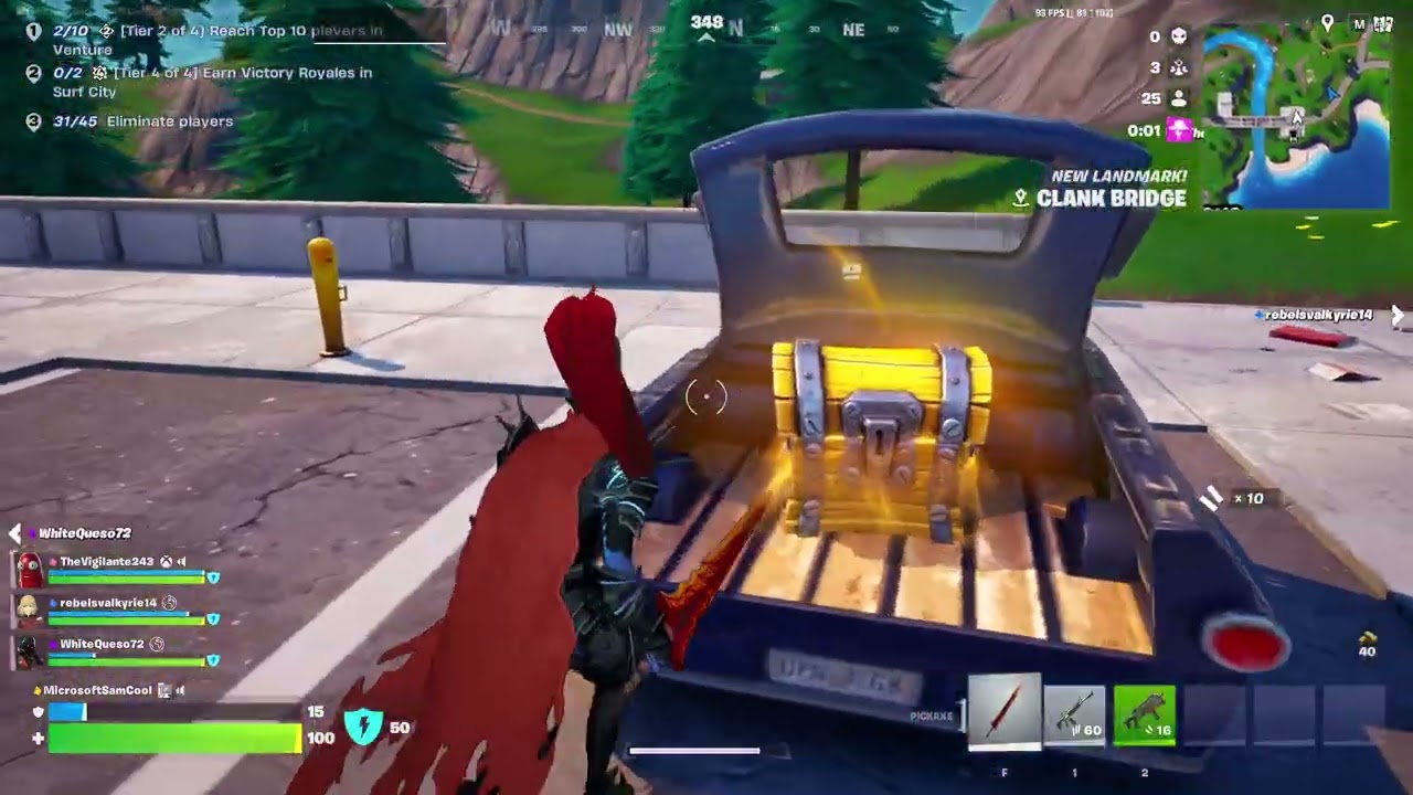 Fortnite Reload Teams of 8 as as Blood-Red Commander Igris with Vigilante94 (Venture)