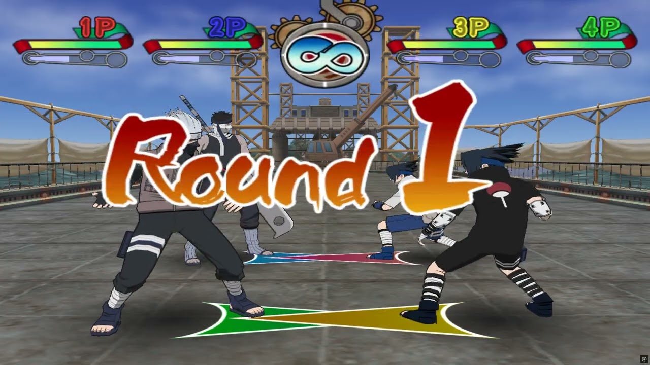 Naruto Clash of Ninja 2: 4-Player Battle. (part 19) {4-Players} [DCI-4K/60]