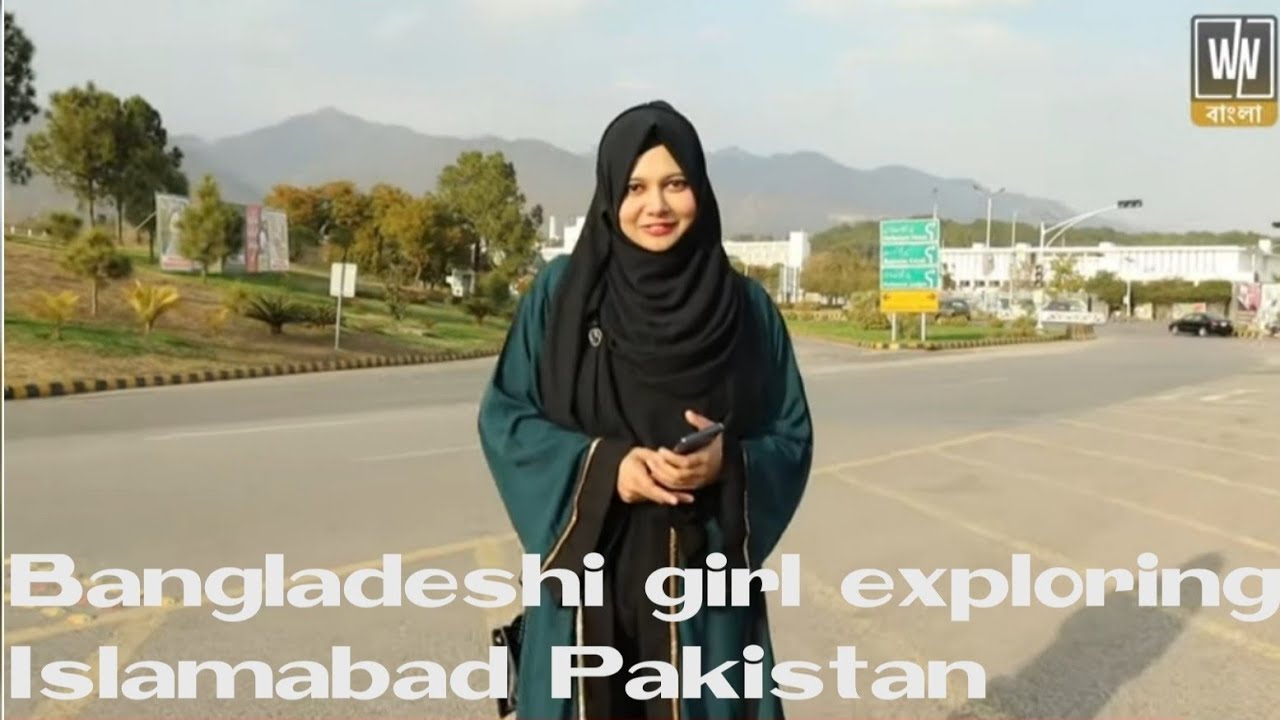 Bangladeshi girl visited constitution avenue in Islamabad, Pakistan @WhiteNewsBangla