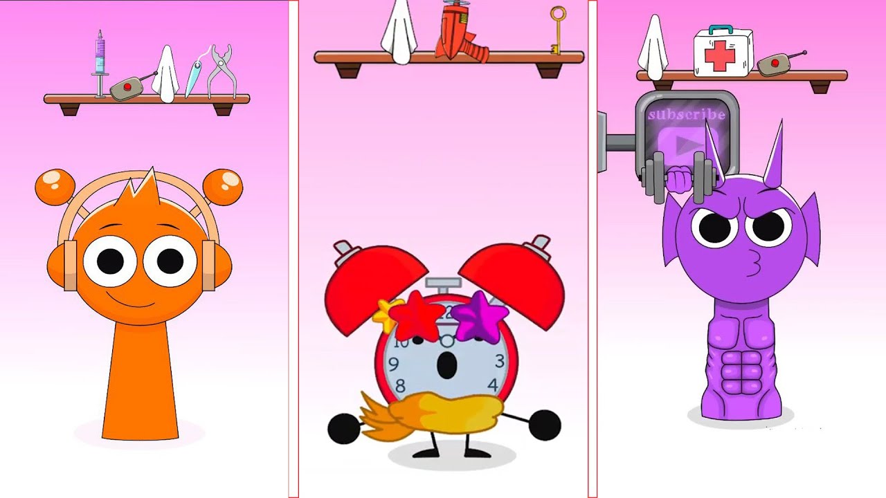 OH NO! HELP! 😱 ORANGE 🆚 CLOWN 🆚 DURPLE | Sprunki Incredibox