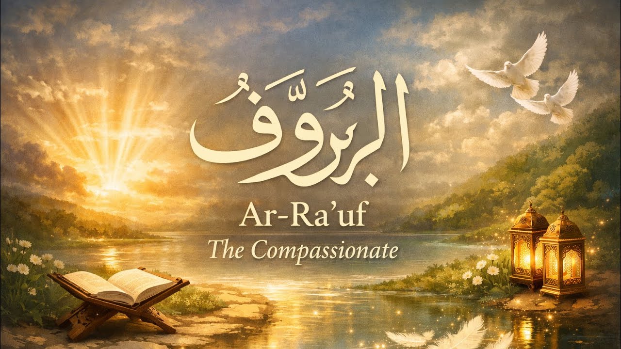 Ar-Raʾūf (ٱلرَّؤُوف) – The Compassionate 🌙
