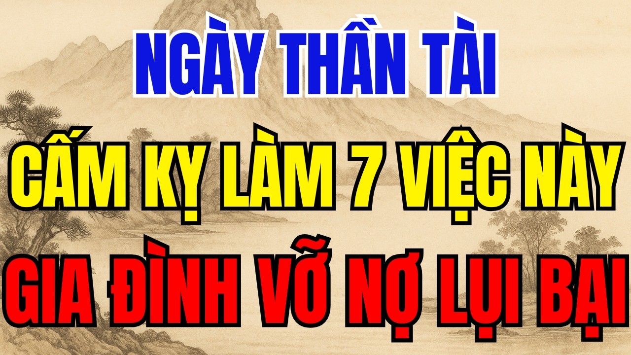 7 Việc Cấm Tuyệt Đối Làm Ngày Thần Tài Kẻo Gia Đạo Lụi Bại - Tiền Của Tiêu Tán Sạch!