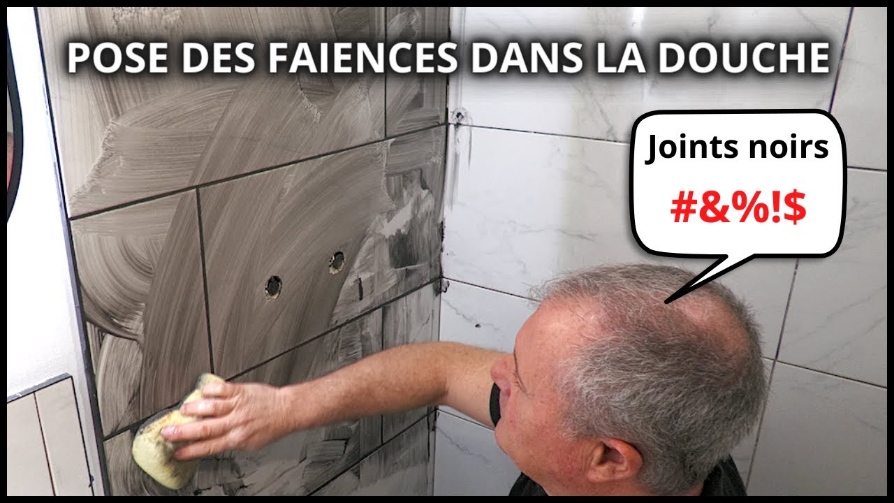 Pose faïences dans la douche