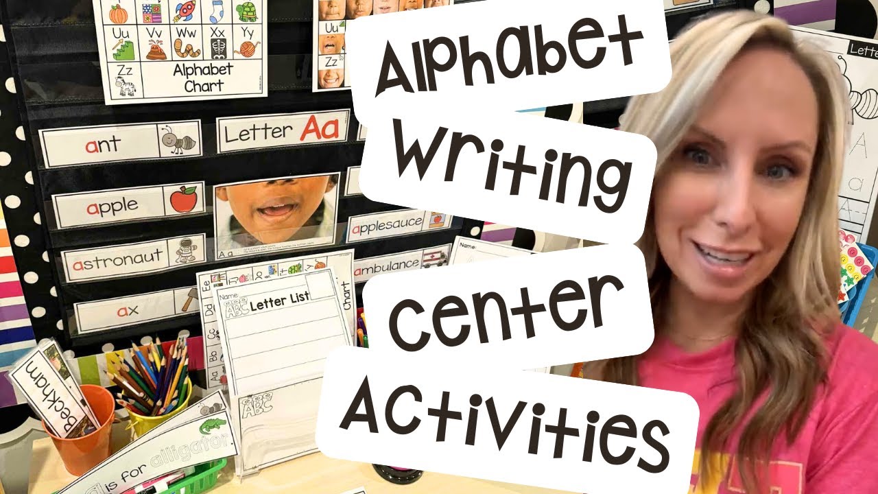 Setting Up an Alphabet Writing Center-Preschool, Pre-k, & Kindergarten