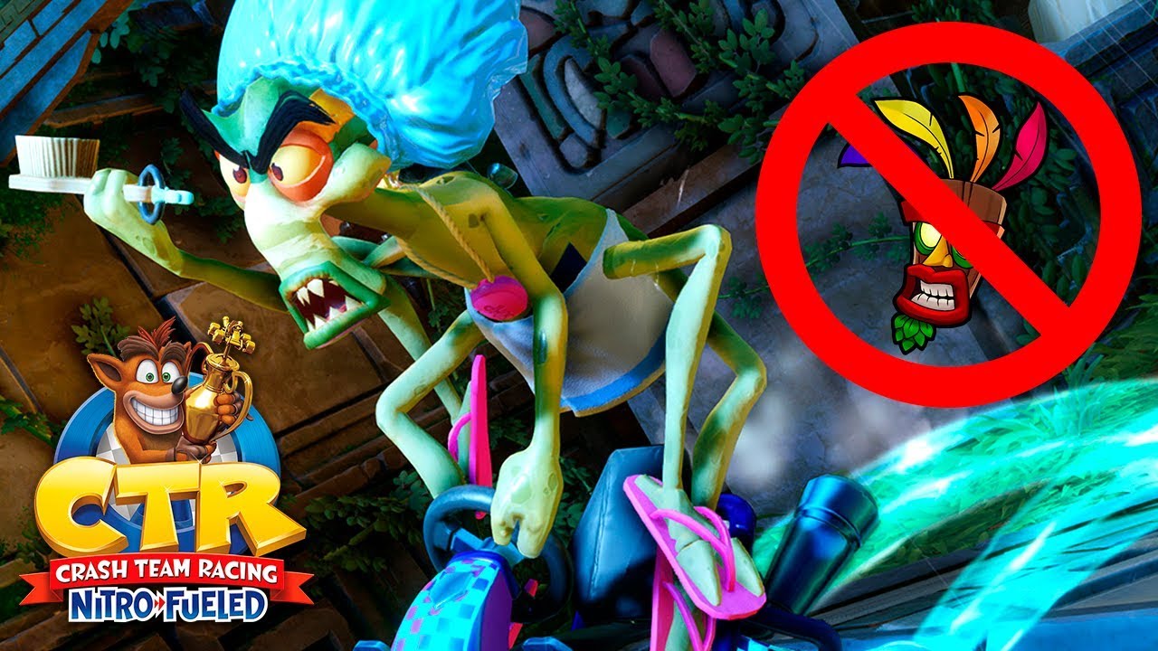 ZERANDO O MODO AVENTURA NO HARD SEM USAR NENHUM ITEM | CRASH TEAM RACING NITRO-FUELED