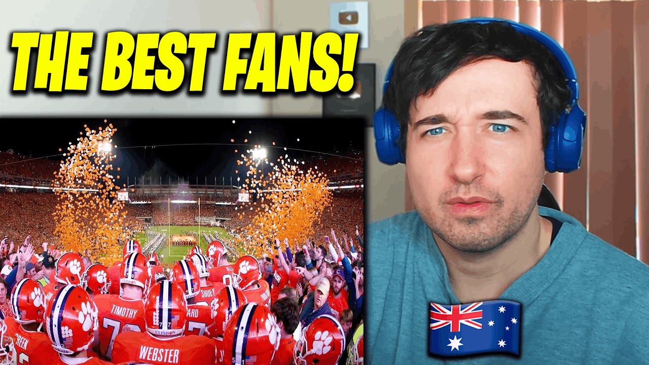 COLLEGE FOOTBALL ENTRANCES Are INSANE (AUSSIE REACTION!)