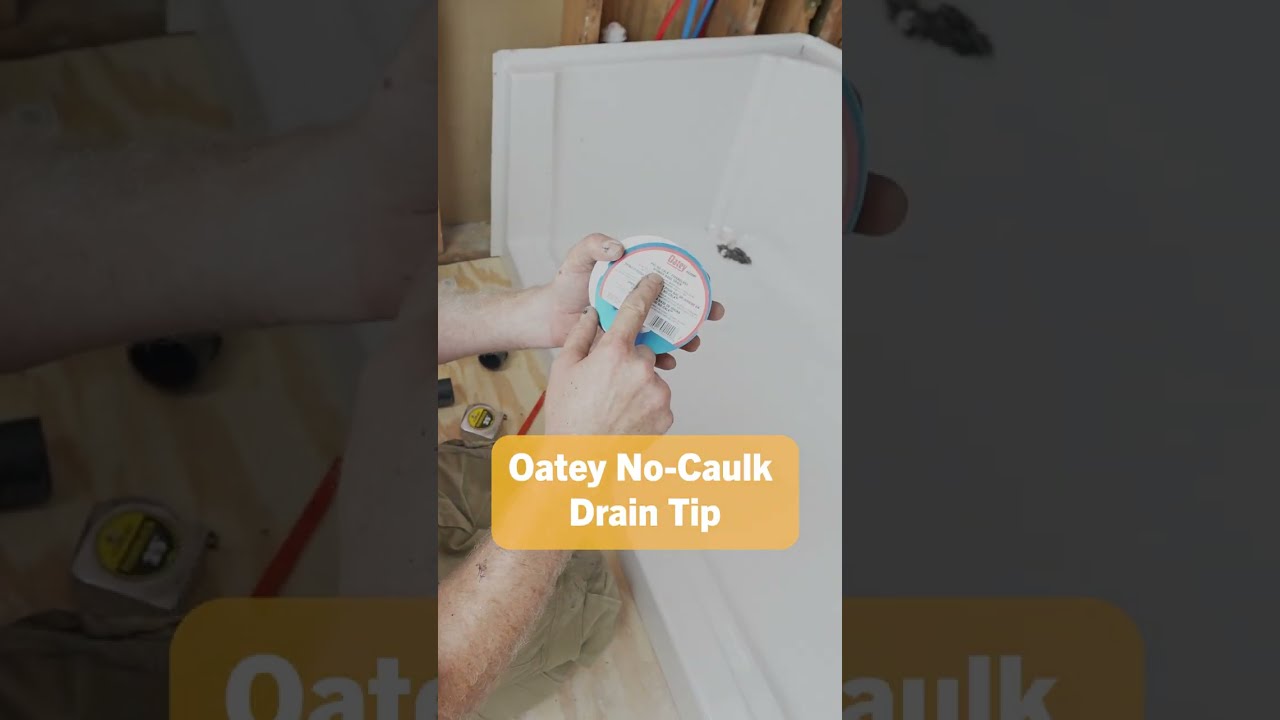 Oatey Shower Drain Tip #shorts #plumbing #diy