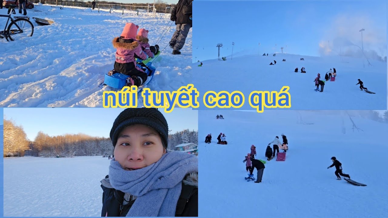 🇻🇳❤️🇸🇪 hôm nay gia đình nhỏ đi trượt tuyết  vui không muốn về