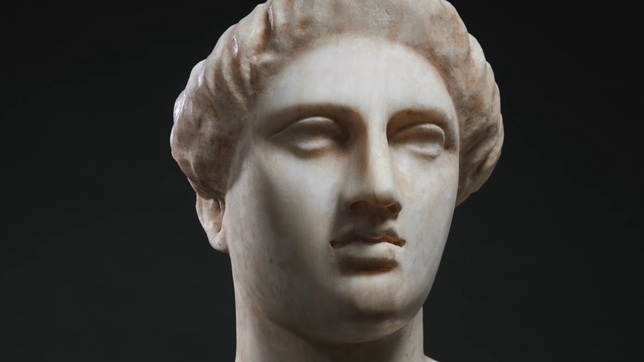 Marble Head of a Woman from Magna Graecia