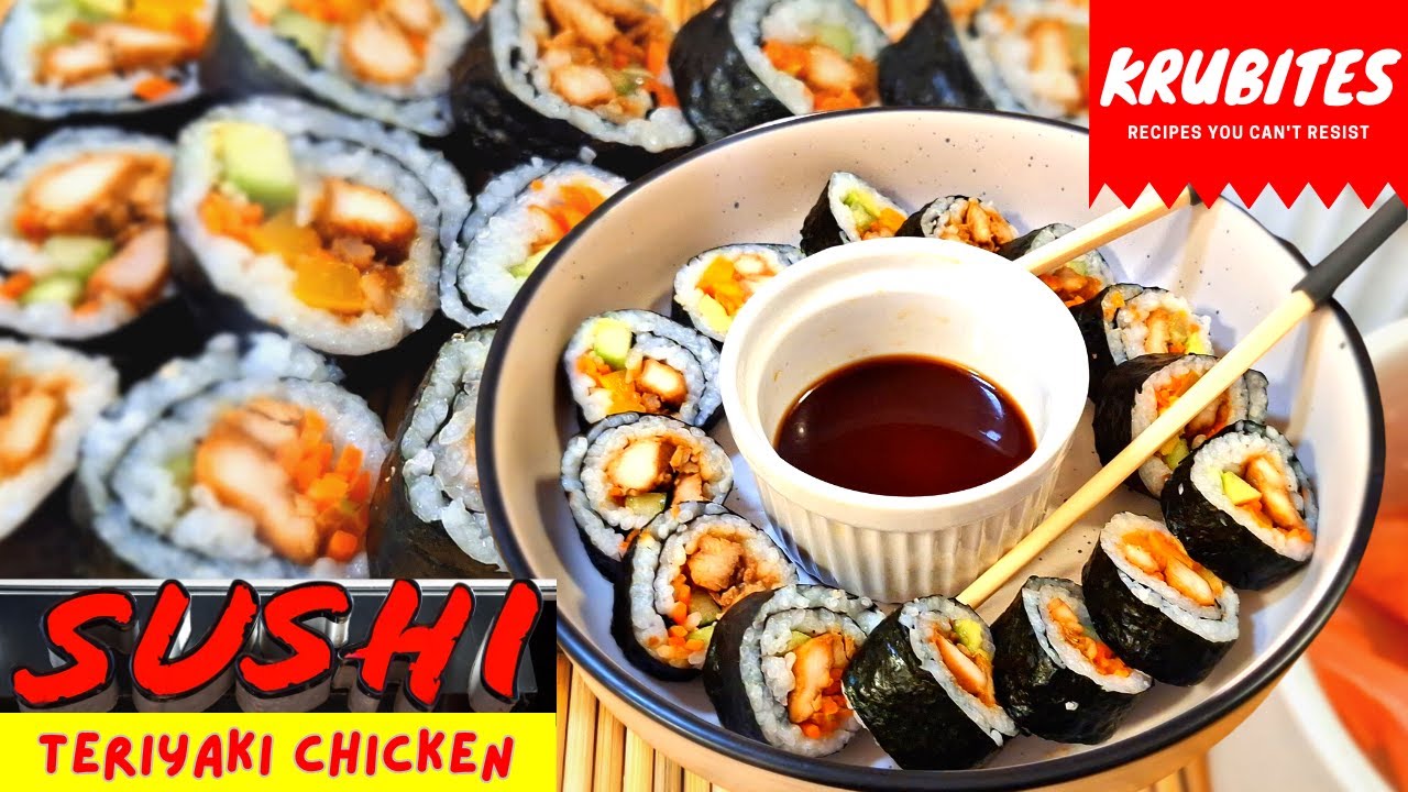 Суши с курицей терияки | Быстро и просто | Рецепт для начинающих | Безотказный рецепт | Японская ...