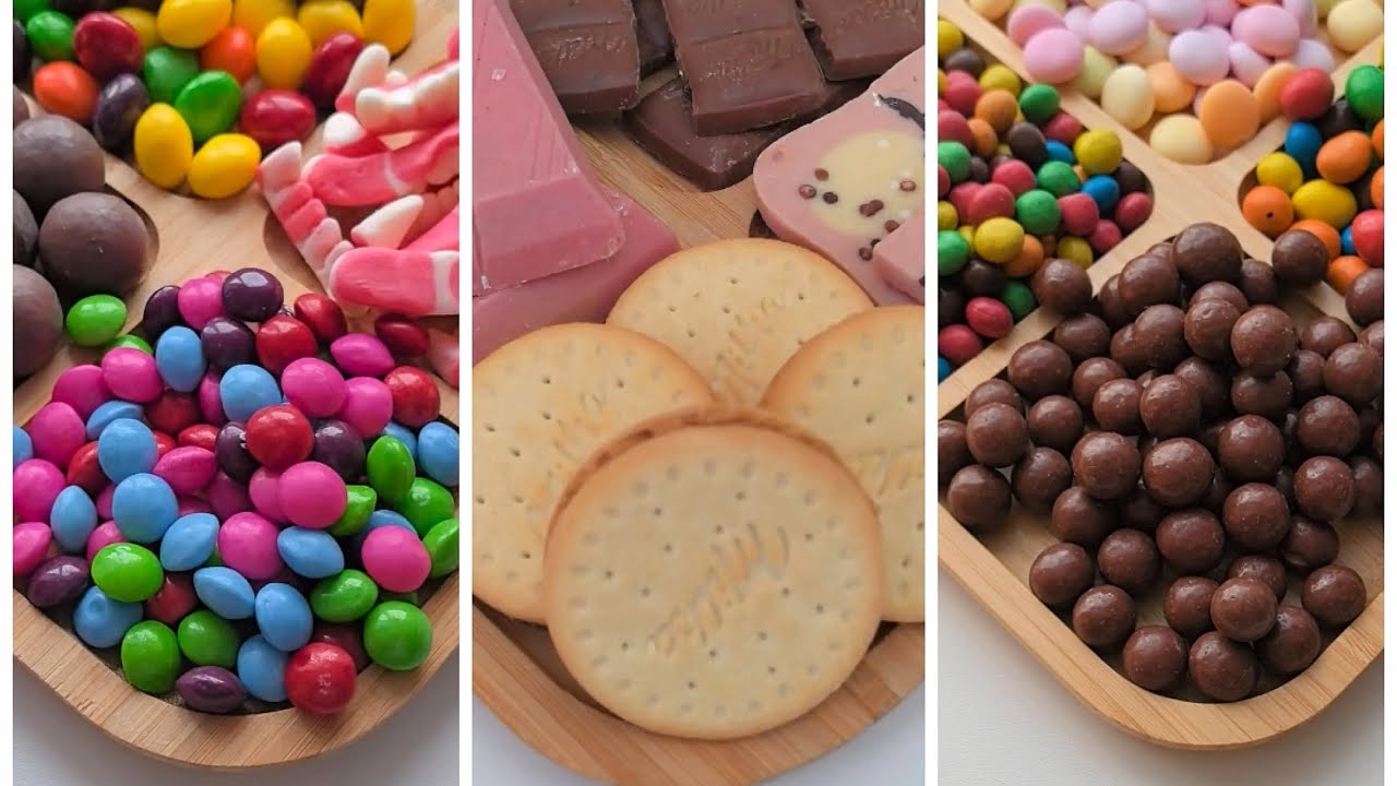 Filling Platter With Sweets ASMR 🍬🍬🎉🎉