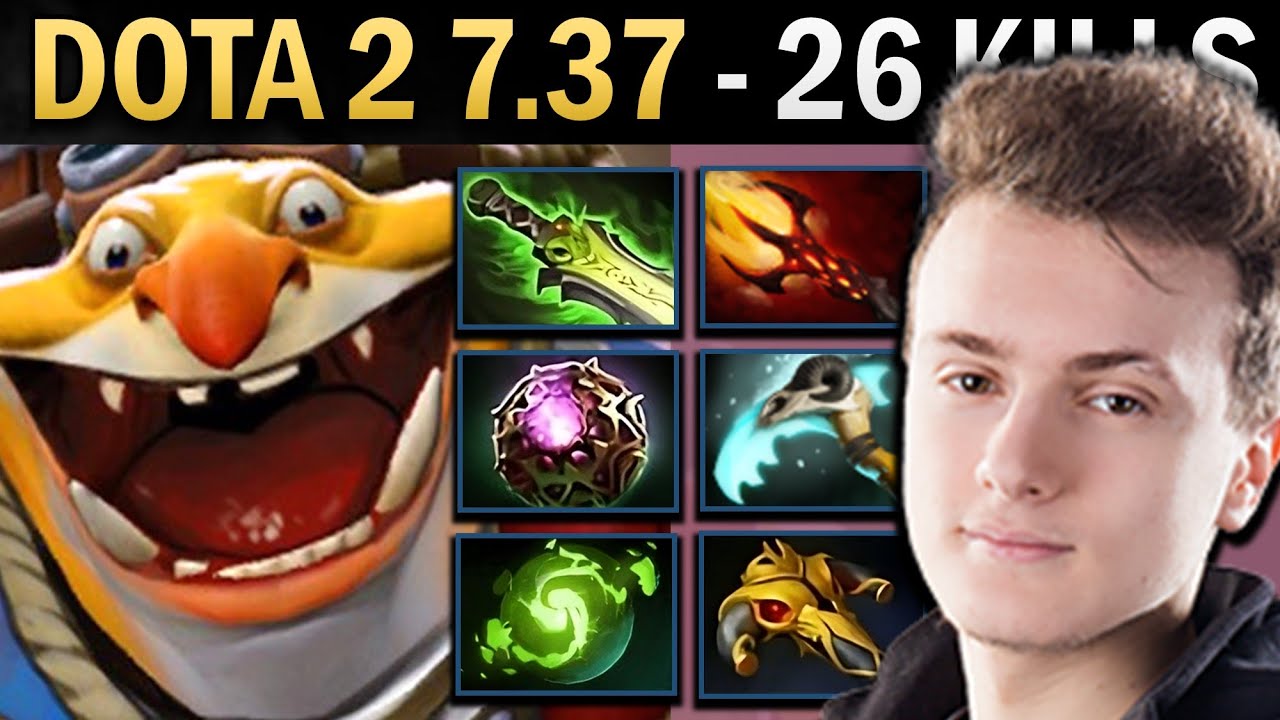 Techies Gameplay Miracle with 26 Kills and Vyse - Dota 7.37
